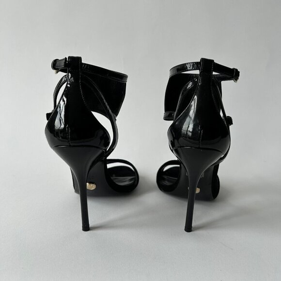 GUCCI VINTAGE SS08 BLACK SUEDE SANDALS SIZE 37.5 - Picture 7 of 9